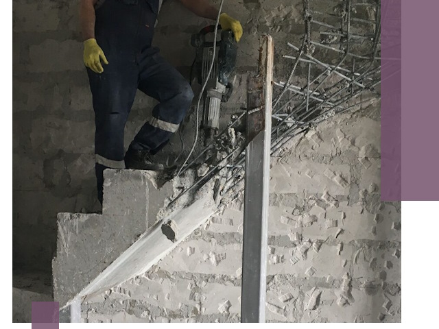 Демонтаж металлических и бетонных лестниц в Кемерово