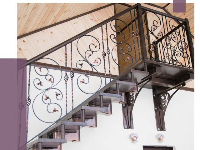 Кованые лестницы в Кемерово от 81167 руб. под ключ