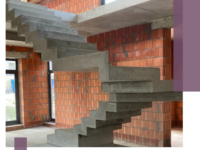 Изготовление бетонных лестниц под ключ в Кемерово