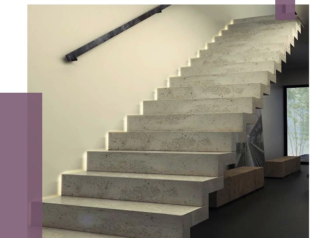 Облицовка бетонных лестниц в Кемерово от 4683 руб/м2