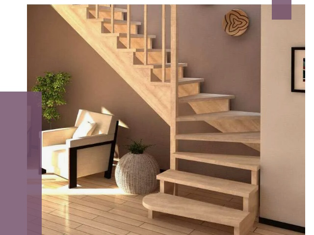 Изготовление Г-образных лестниц в Кемерово от 19251 руб. 