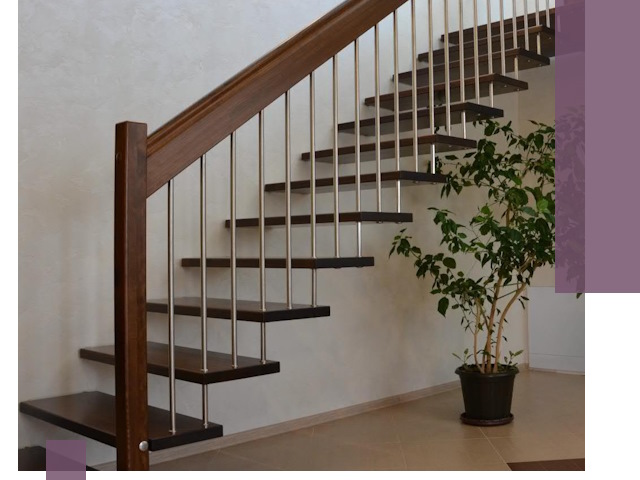 Лестницы на больцах под ключ в Кемерово – изготовление и монтаж