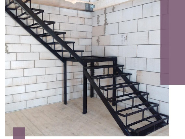 Лестницы на металлокаркасе под ключ в Кемерово — изготовление и монтаж