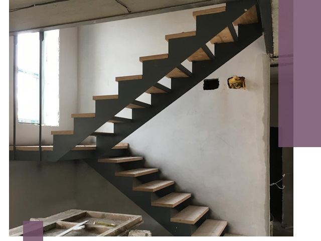 Изготовление лестниц на металлокаркасе в Кемерово от производителя