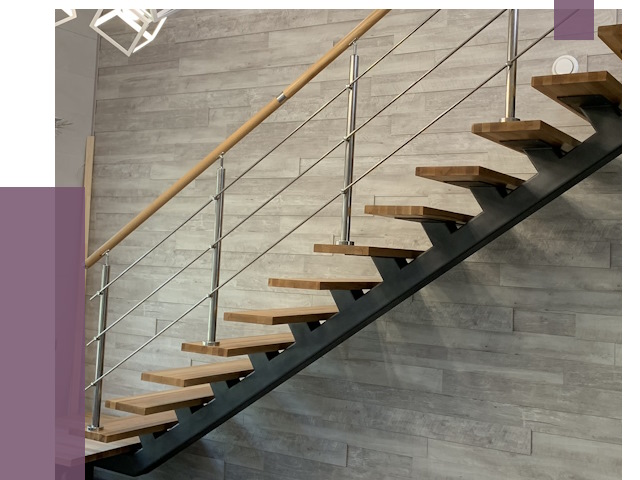 Изготовление лестниц на монокосоуре в Кемерово от 77525 руб. 