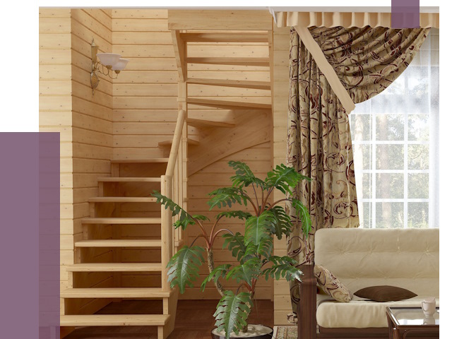 Лестницы для дачи в Кемерово от 77265 руб.  | ПРОЛЁТ-Кмр