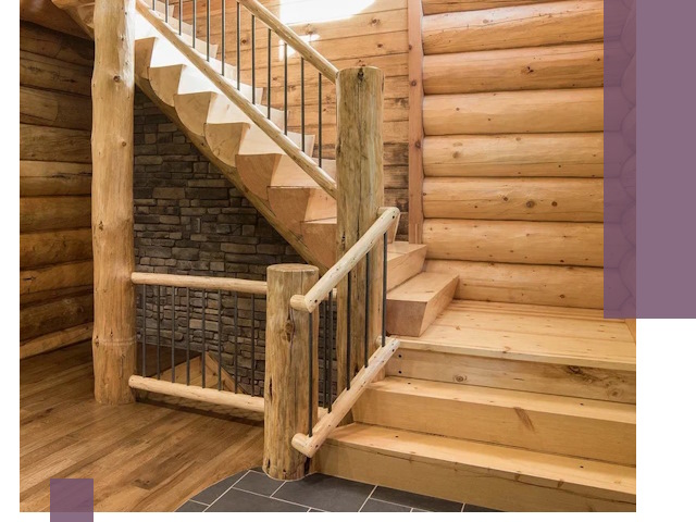 Лестницы в баню под заказ и профессиональный монтаж в Кемерово