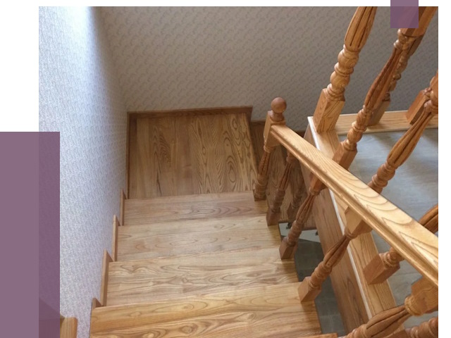 Сосновые лестницы в Кемерово под ключ от 8221 руб.  | ПРОЛЁТ-Кмр