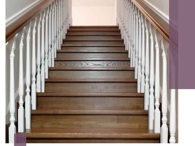 Лестницы из ясеня на заказ в Кемерово — изготовление и монтаж