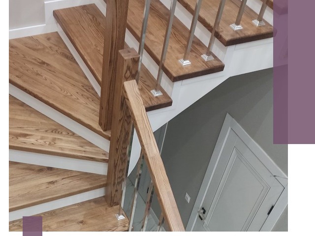 Обшивка металлических лестниц под ключ в Кемерово