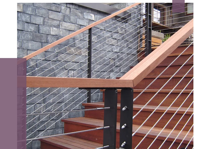 Тросовые перила под ключ в Кемерово от 7909 руб. 