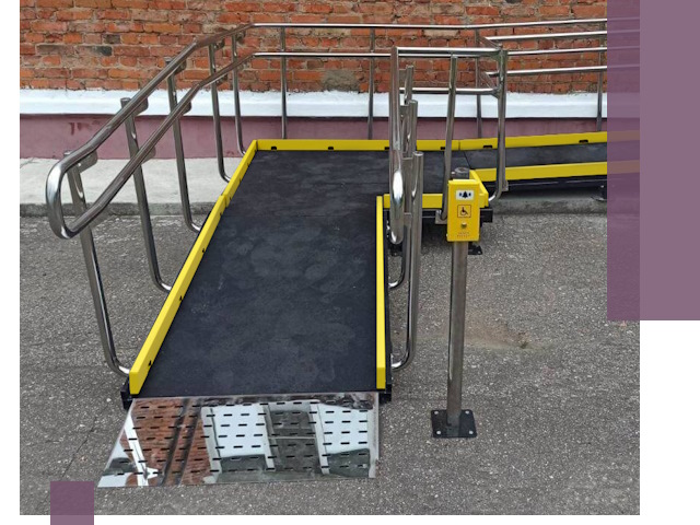 Изготовление наклонных пандусов для инвалидов в Кемерово