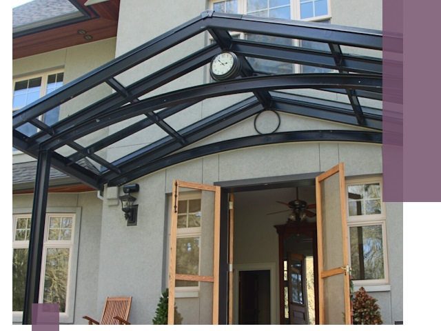 Изготовление и монтаж навесов и козырьков в Кемерово