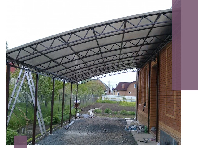 Профессиональный монтаж навесов под ключ в Кемерово