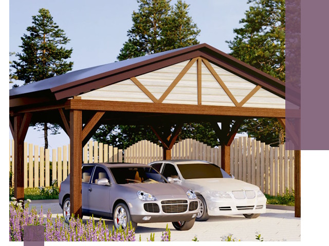 Навесы для автомобиля в Кемерово — изготовление и монтаж