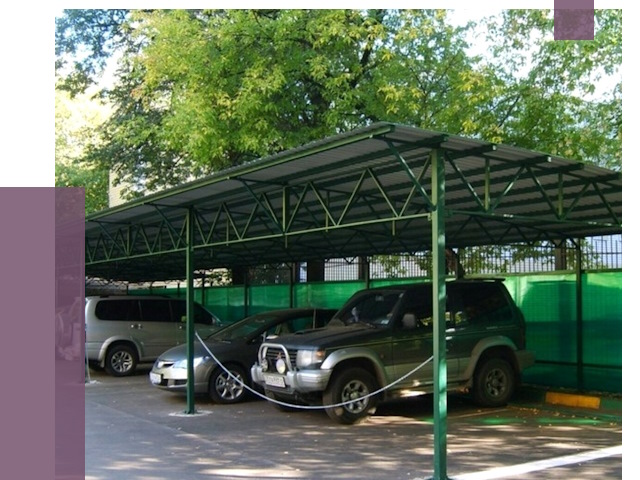 Навесы для парковки в Кемерово от 81687 руб. заказать | ПРОЛЁТ-Кмр