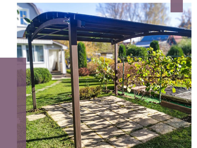 Навесы для дачи в Кемерово от 12955 руб. под ключ — ПРОЛЁТ-Кмр