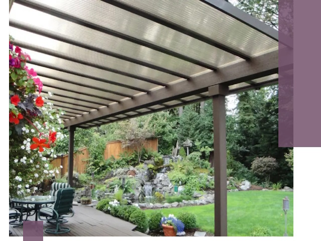 Навесы из поликарбоната под ключ в Кемерово быстро и надёжно