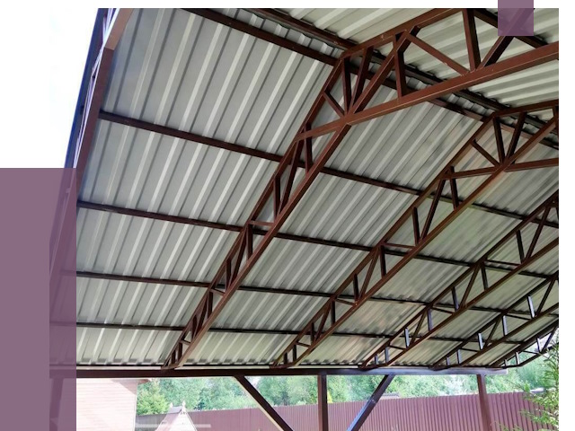 Навесы из профнастила в Кемерово от 7492 руб. | ПРОЛЁТ-Кмр