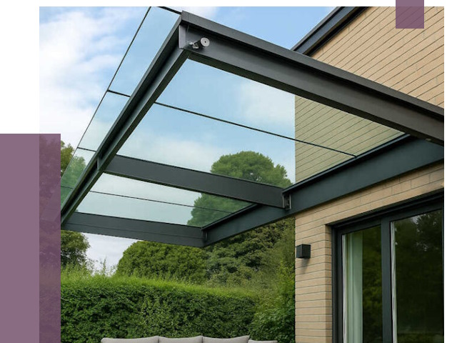 Стеклянные навесы и козырьки в Кемерово от 12487 руб.