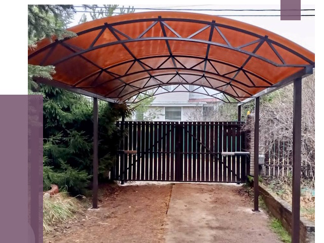 Арочные навесы в Кемерово от 12955 руб. — изготовление и монтаж | ПРОЛЁТ-Кмр