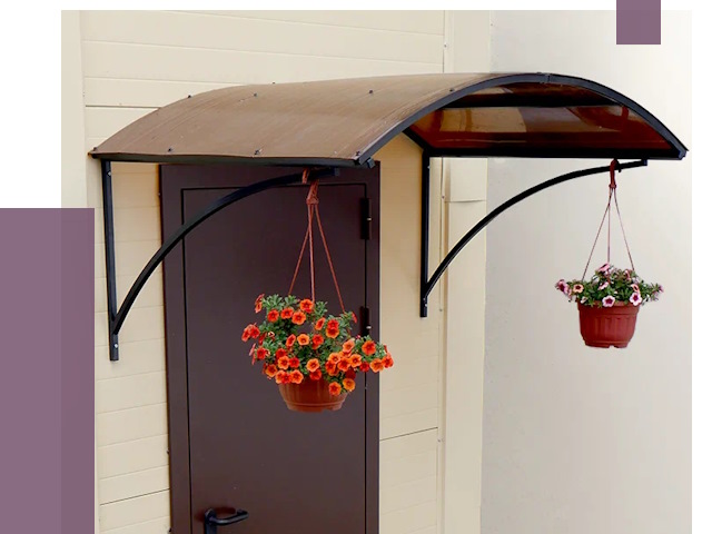 Козырьки над входом в Кемерово от 15089 руб.  | ПРОЛЁТ-Кмр