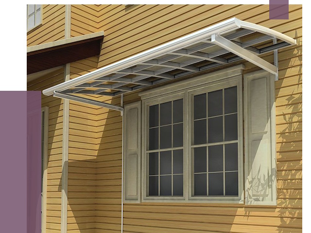 Козырьки над окнами в Кемерово от 7752 руб. — монтаж, покупки | ПРОЛЁТ-Кмр