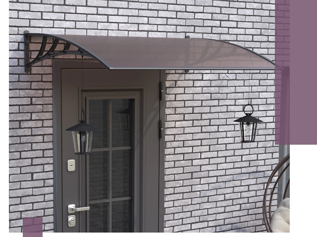 Недорогие козырьки и навесы под ключ в Кемерово