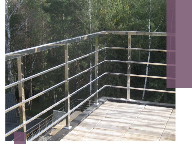 Парапеты из нержавеющей стали в Кемерово — изготовление и монтаж