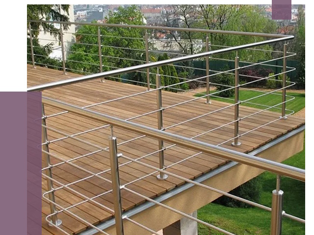 Алюминиевые парапеты в Кемерово под ключ от 7909 руб. 