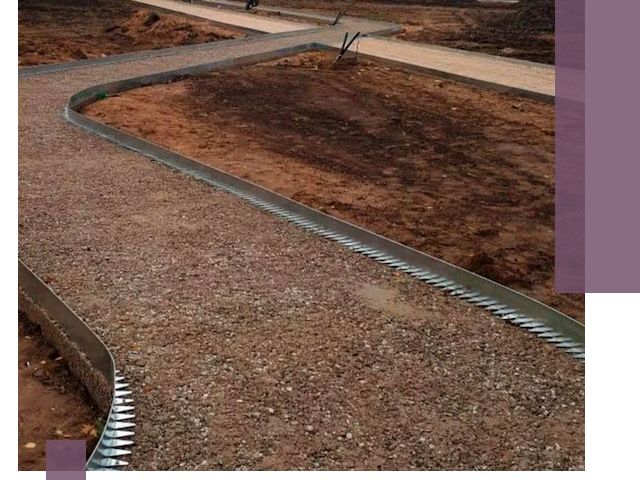 Металлические бордюры под ключ в Кемерово — изготовление и монтаж