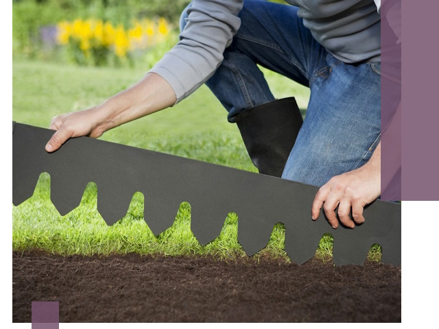 Металлические бордюры для газона в Кемерово — изготовление и монтаж