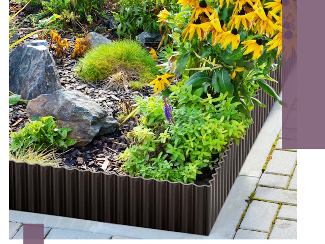 Металлические бордюры для клумб в Кемерово — производство и монтаж