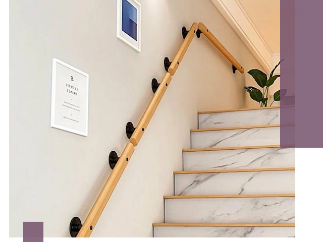 Поручни металлические и деревянные под ключ в Кемерово