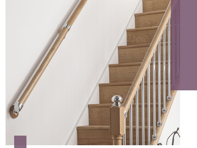 Пристенные поручни из стали и нержавейки под монтаж в Кемерово